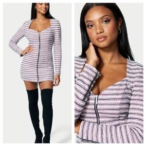 Bebe Tweed Above Knee Mini Dress